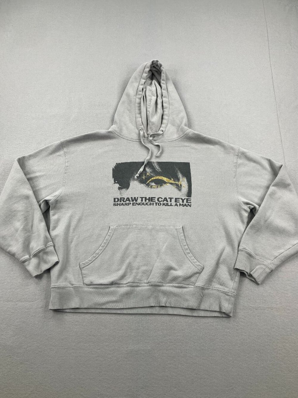 Taylor Swift Hoodie Womens Large Midnights Sweatshirt Pullover Draw The Cat Eye